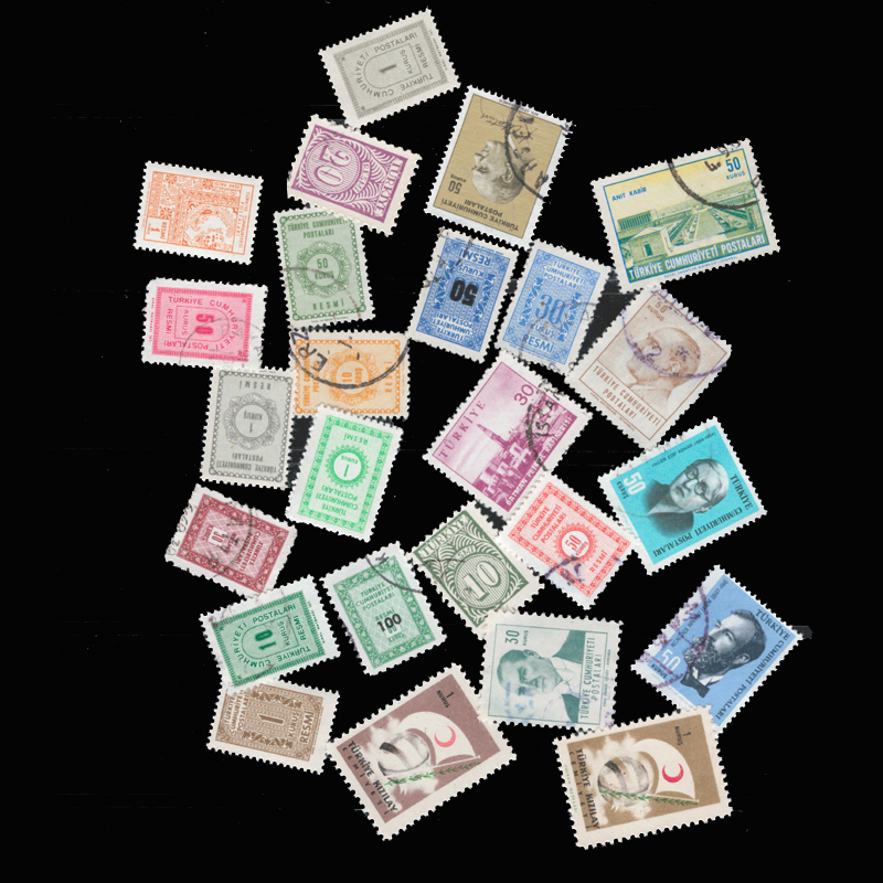 Collectible Vintage Postage Stamps - 20 PCS/lot Old Turkey New and