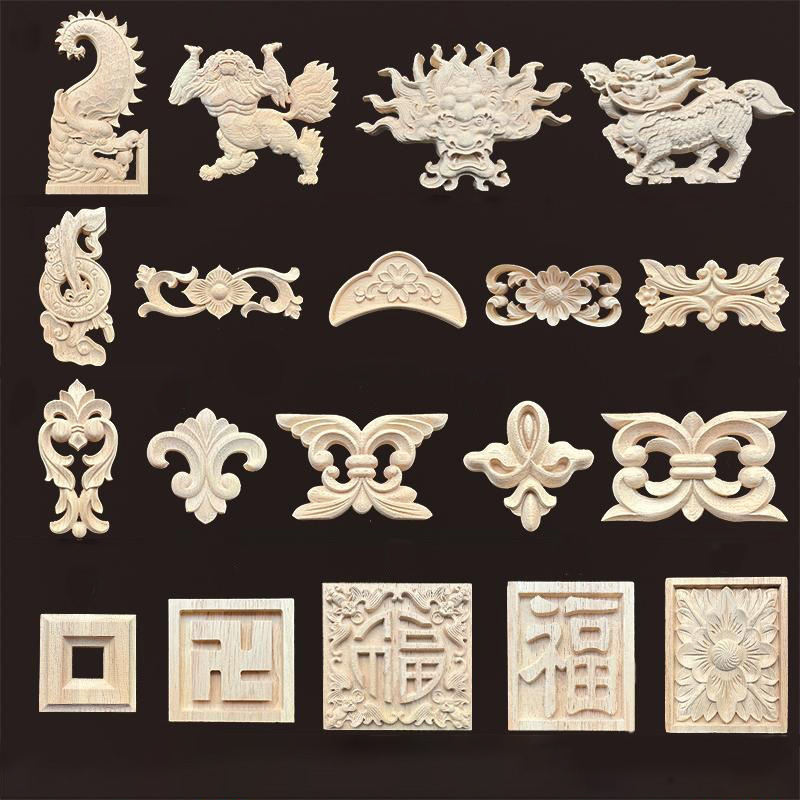 Vintage Toys Collection - Vintage Wood Applique with Dragon &