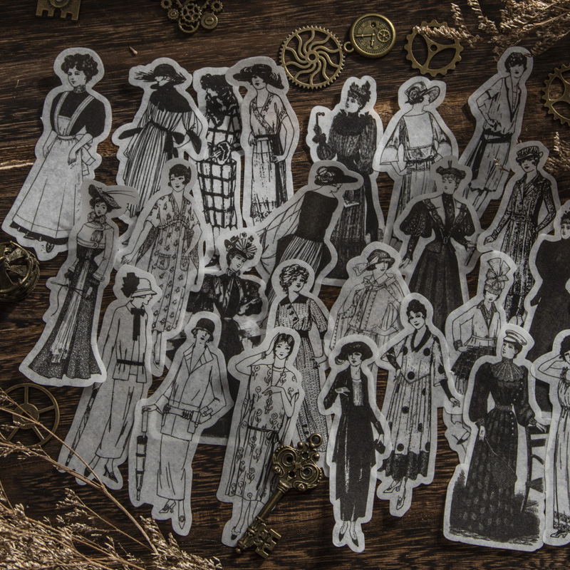 Vintage Toys Collection - 1pack/100pcs Vintage Black White European American