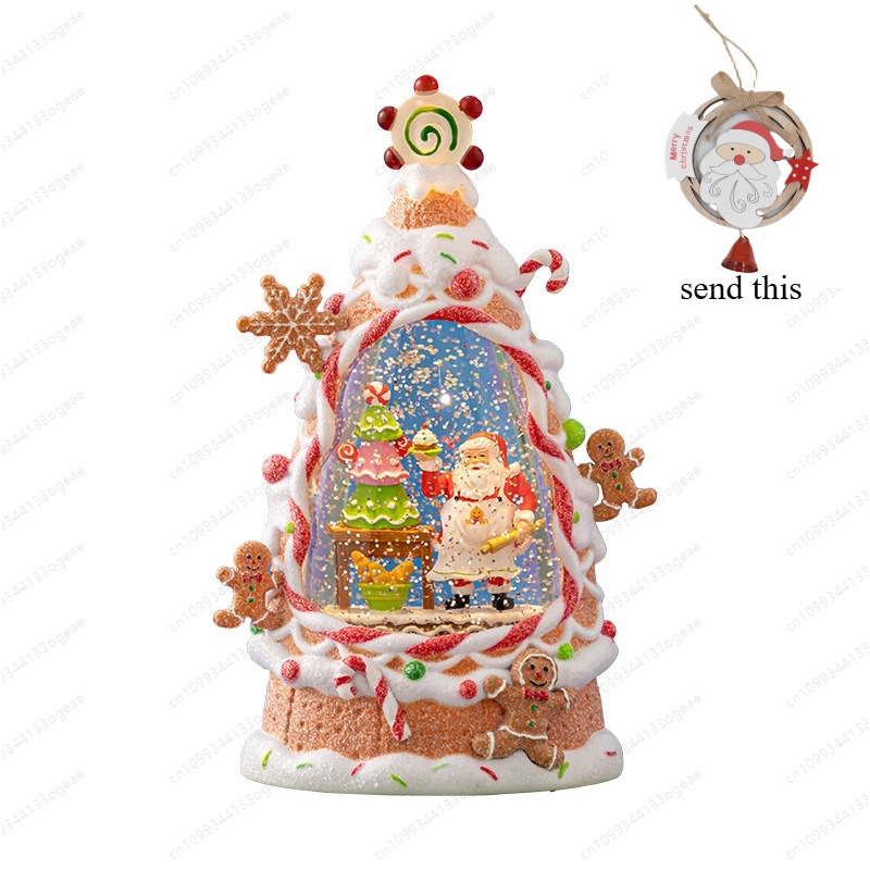 Vintage Collectible Santa - Vintage Style Christmas Lantern Decor, Animated