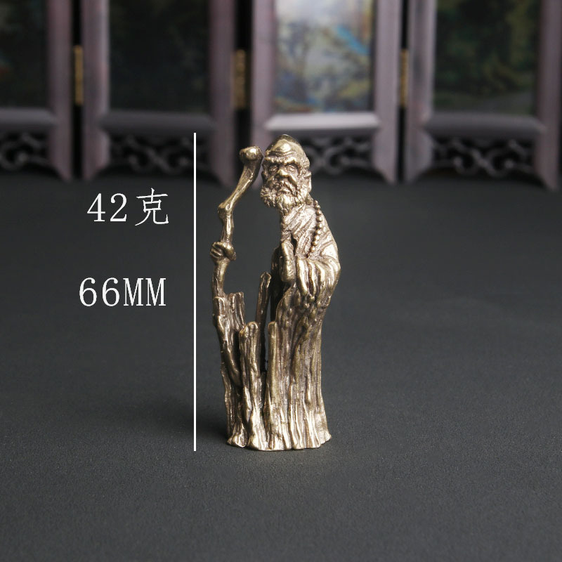 Vintage Brass Zen Master Dharm - Vintage Collectible Ornaments ulasan dan harga