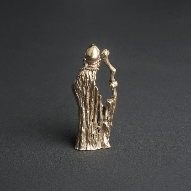 Vintage Brass Zen Master Dharm - Vintage Collectible Ornaments ulasan dan harga