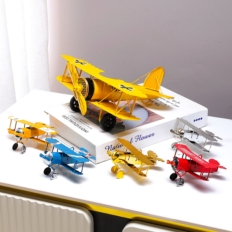 Vintage Metal Airplane Model R - Vintage Collectible Ornaments ulasan dan harga