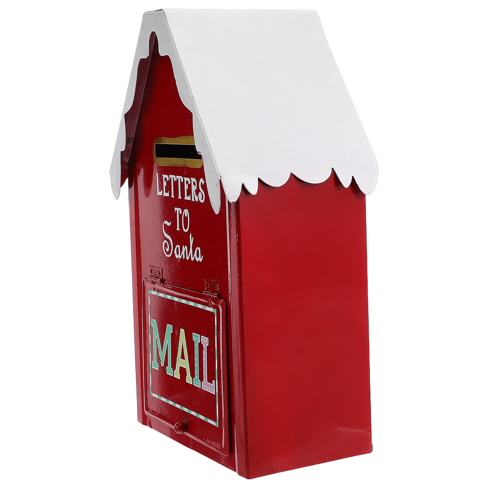 Red Christmas Mailbox Metal Sa - Vintage Collectible Santa ulasan dan harga
