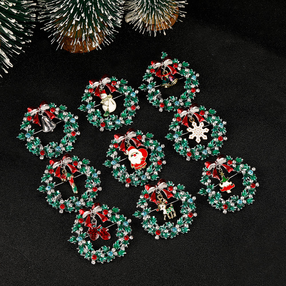 Christmas Wreath Collection En - Vintage Collectible Santa ulasan dan harga