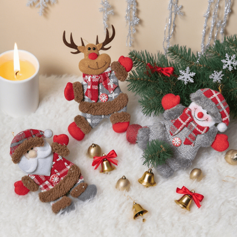 3-Piece Set of Randomly Styled - Vintage Collectible Santa ulasan dan harga