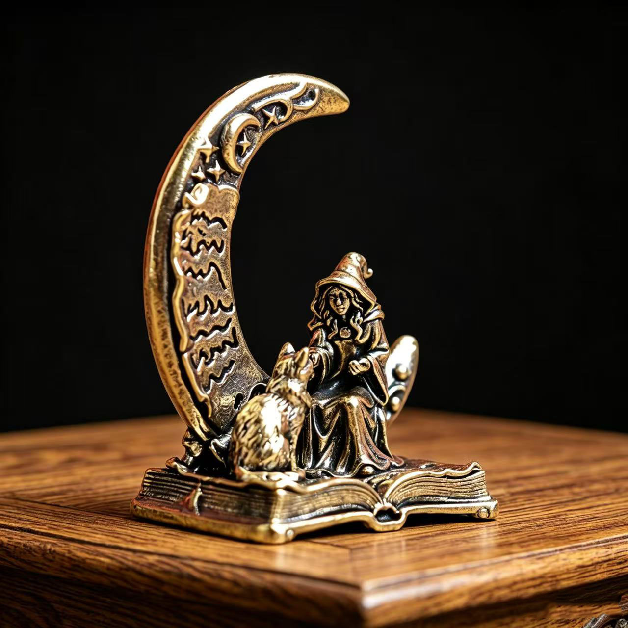 Brass Moon Witch Decoration St - Vintage Collection ulasan dan harga