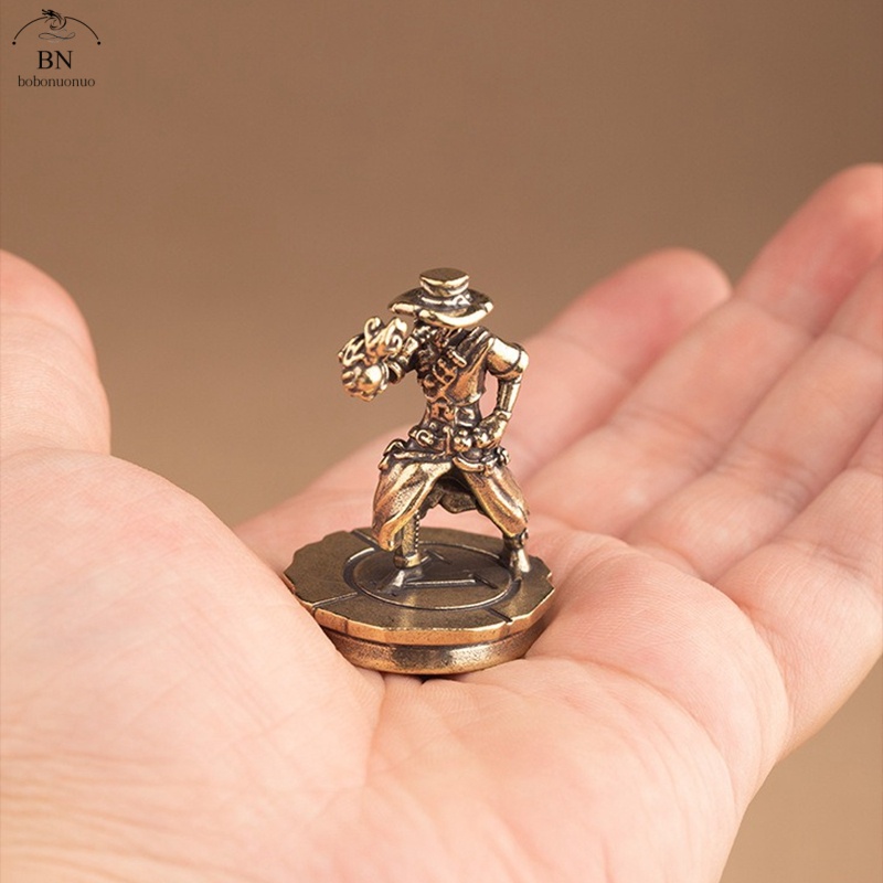 solid Brass Dance Cowboy Figur - Vintage Collectible Ornaments ulasan dan harga