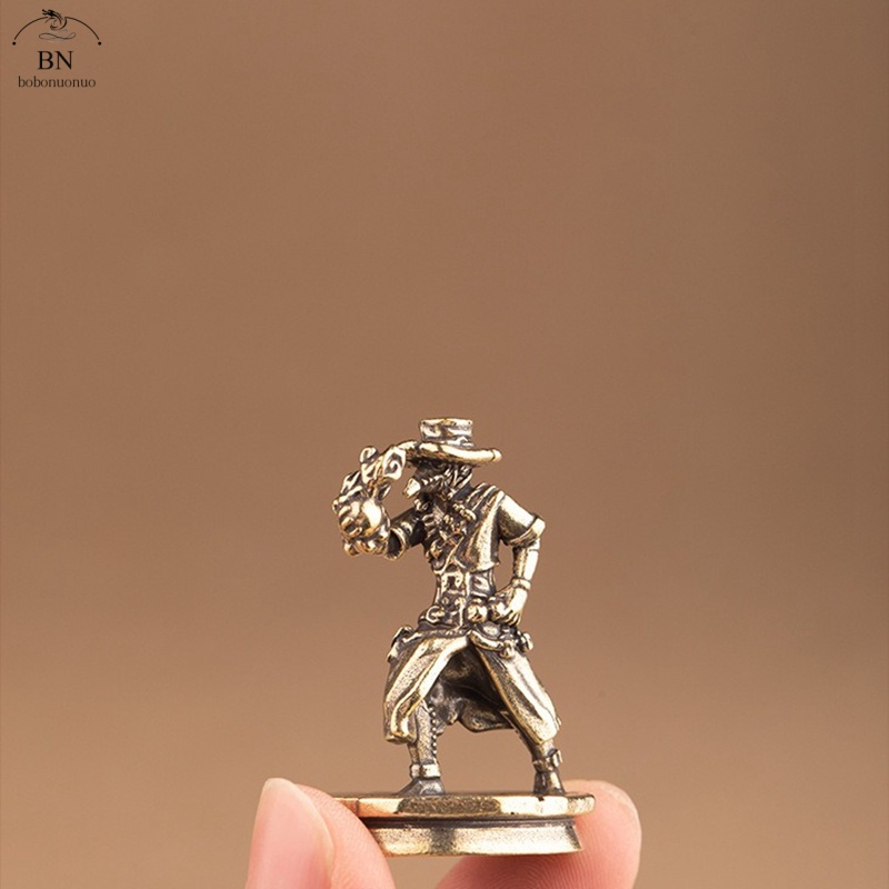 solid Brass Dance Cowboy Figur - Vintage Collectible Ornaments ulasan dan harga