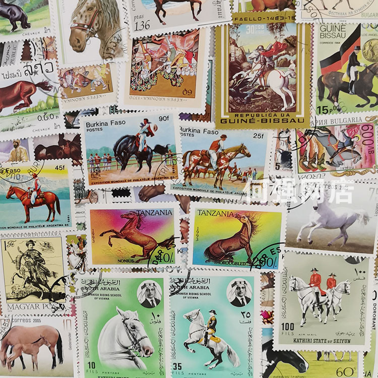 100 Different Horse Stamps No  - Collectible Vintage Postage Stamps ulasan dan harga