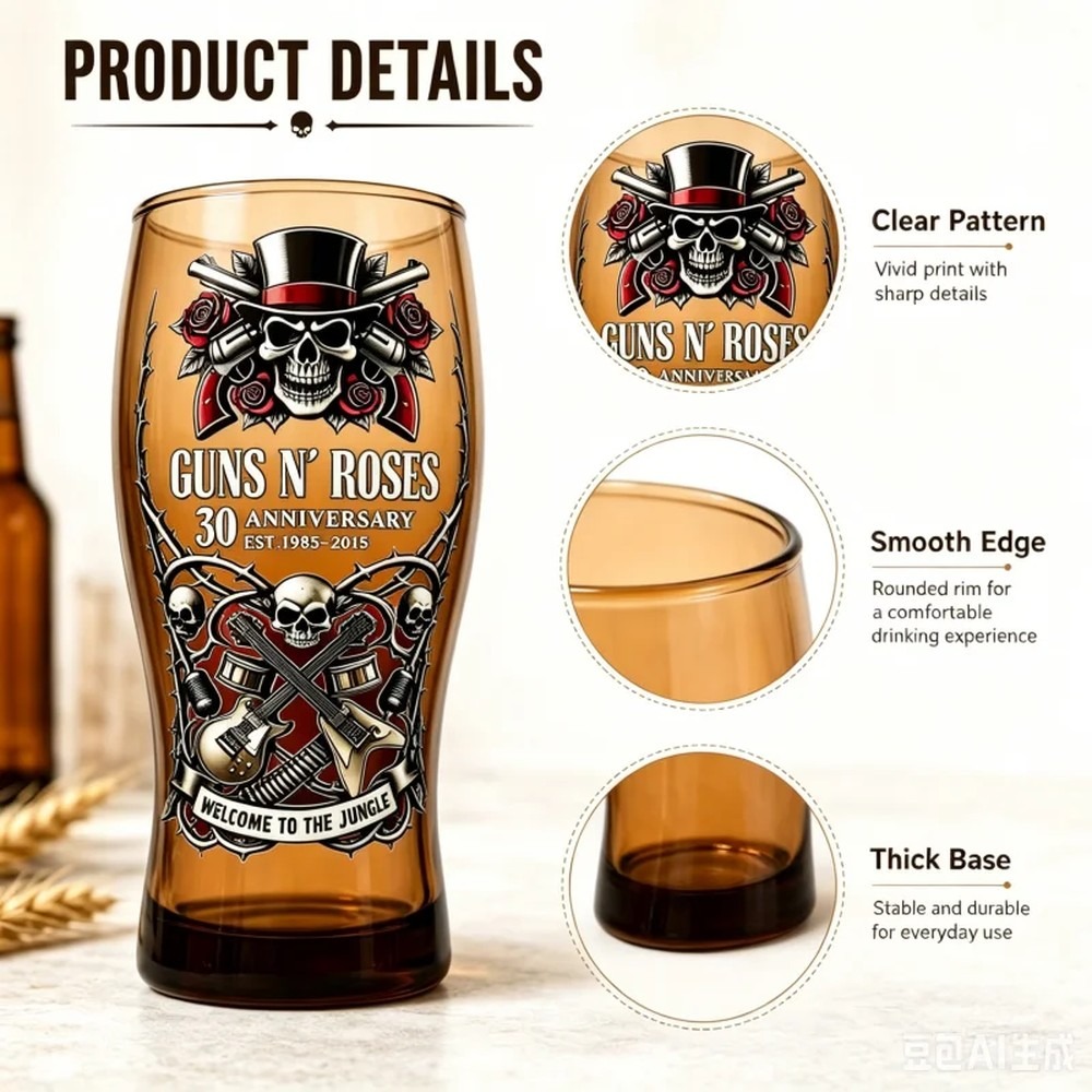 Guns N' Roses Memorial Beer Mu - Vintage Collectible Guns ulasan dan harga