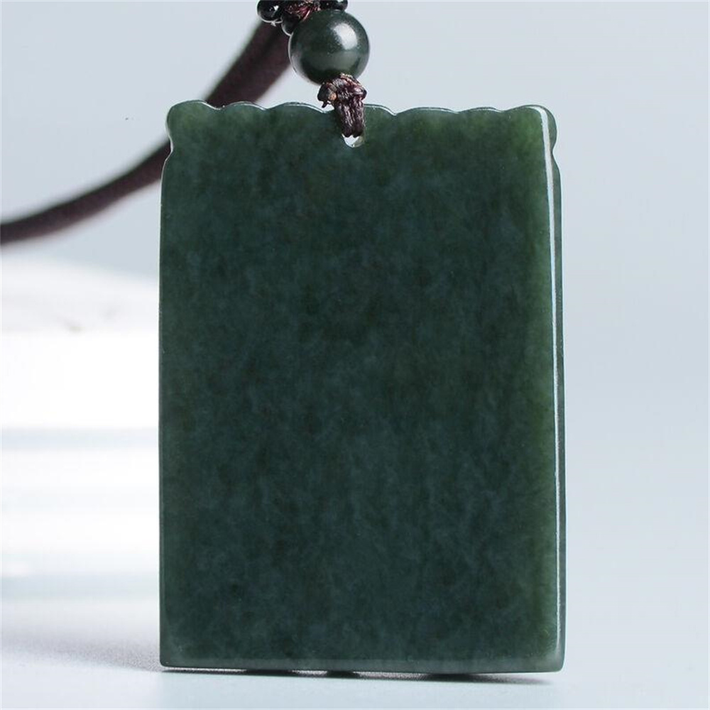 Natural Dark Green HeTian Jade - Vintage Collectible Toys ulasan dan harga