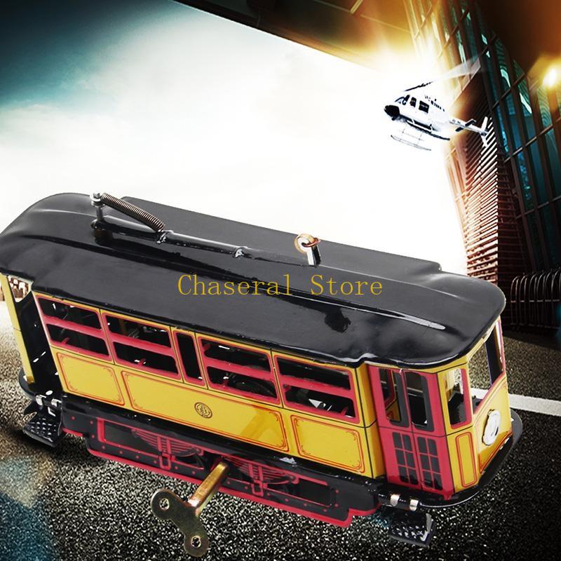 E7CE Retro Wind Up Tram Cable  - Vintage Collectibles Toys ulasan dan harga