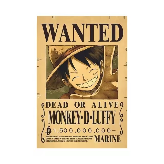 Anime One Piece Bounty Wanted  - Vintage Collectibles Toys ulasan dan harga