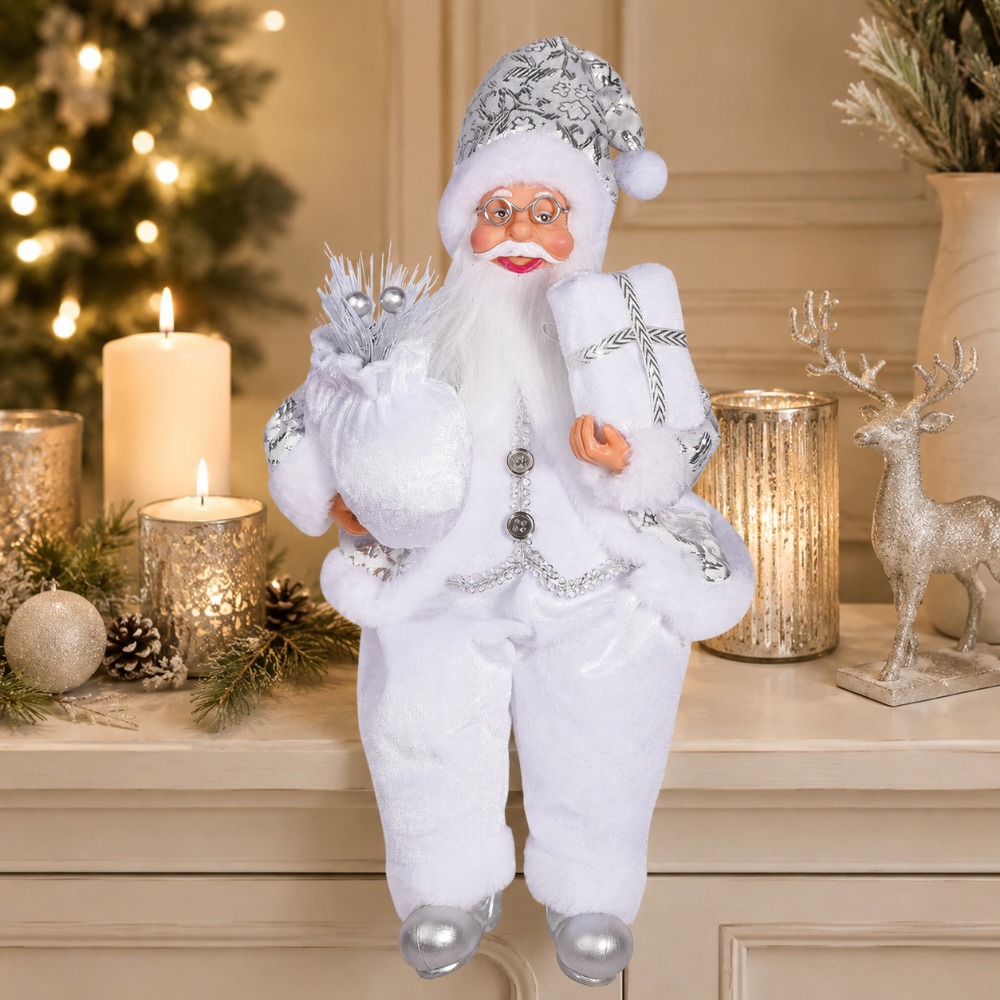 1pc White Santa Claus Decorati - Vintage Collectible Santa ulasan dan harga