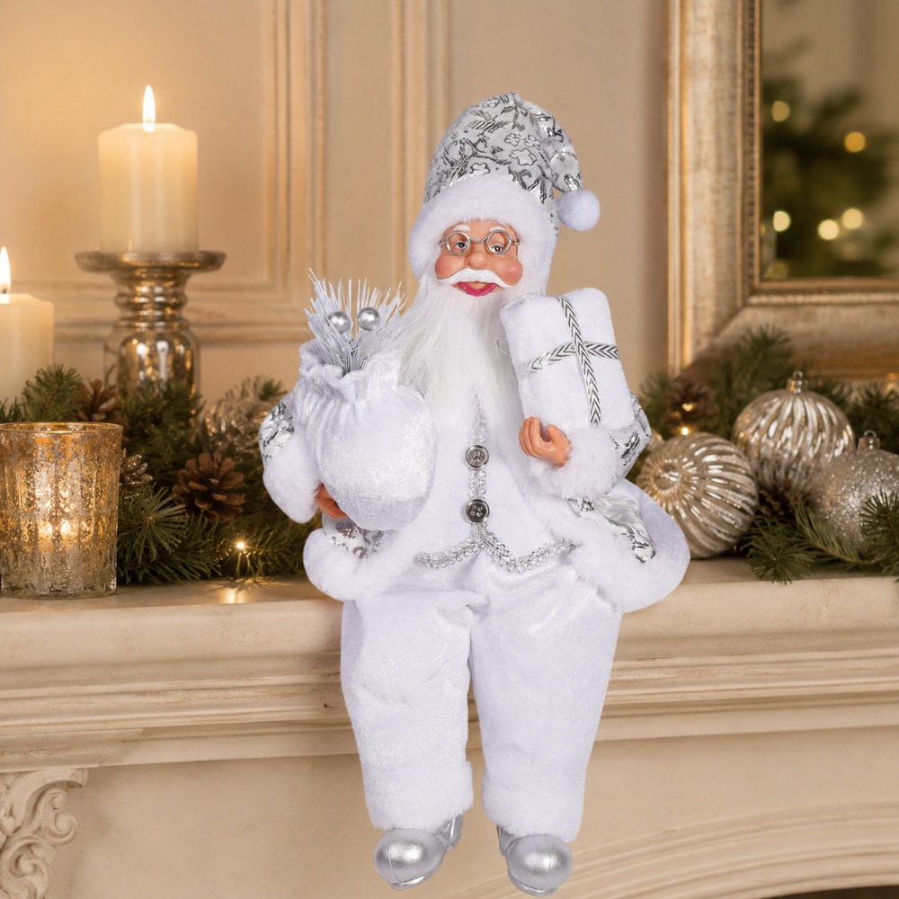 1pc White Santa Claus Decorati - Vintage Collectible Santa ulasan dan harga