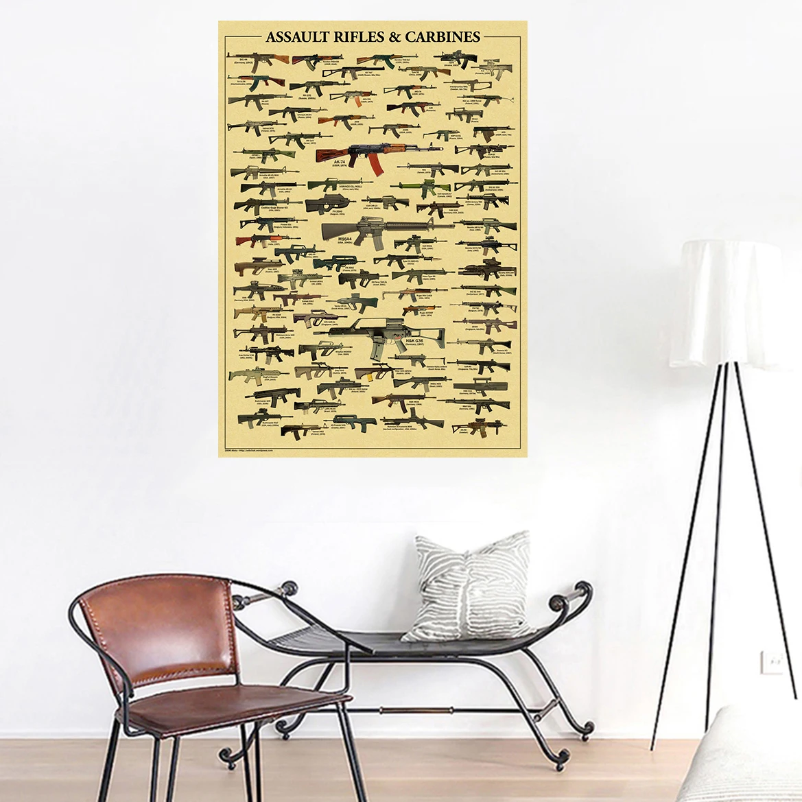 Famous Gun Collection Posters  - Vintage Collectible Guns ulasan dan harga