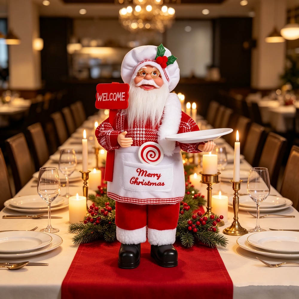 A Christmas chef-themed Santa  - Vintage Collectible Santa ulasan dan harga