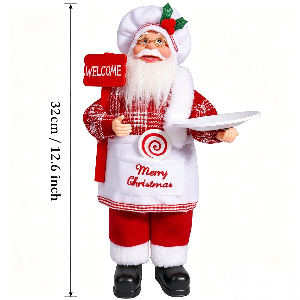 A Christmas chef-themed Santa  - Vintage Collectible Santa ulasan dan harga