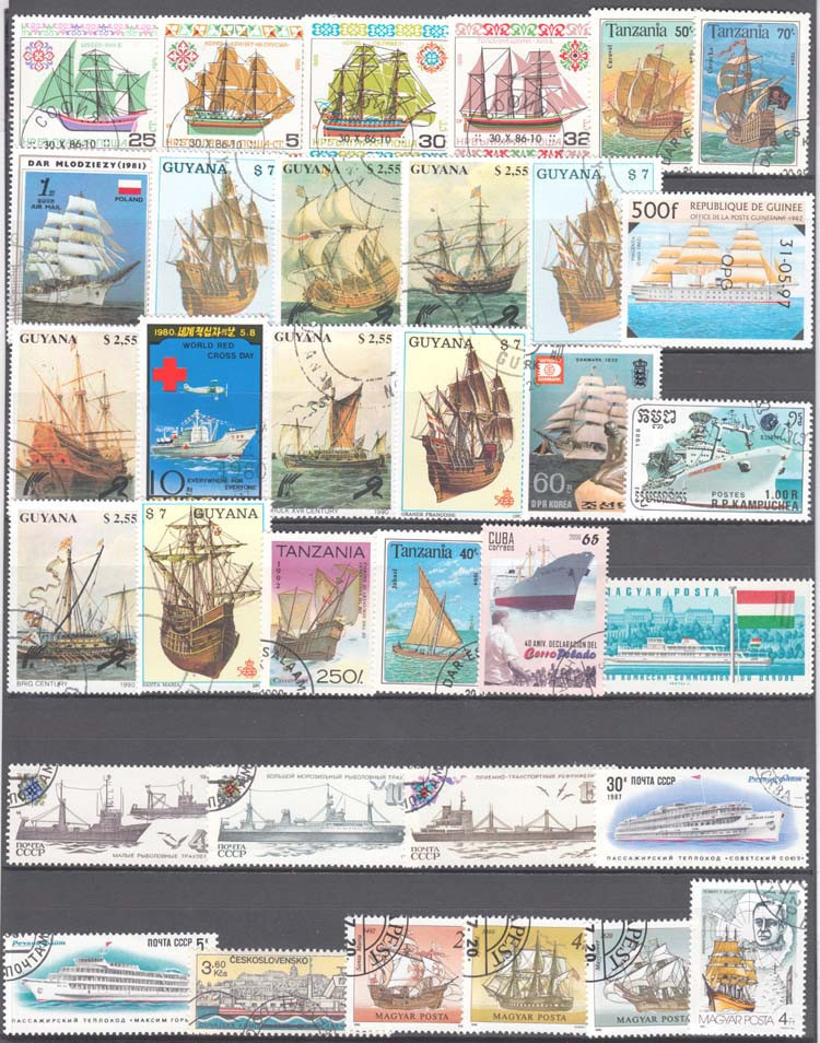 100 Special Stamps Of Ships An - Collectible Vintage Postage Stamps ulasan dan harga