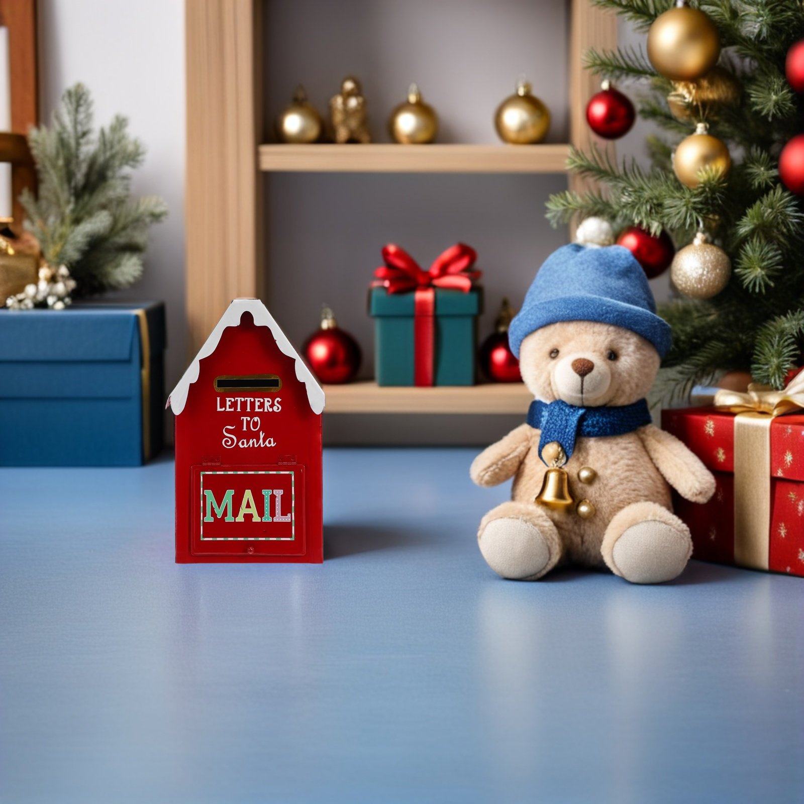 Santa Mailbox Christmas Metal  - Vintage Collectible Santa ulasan dan harga