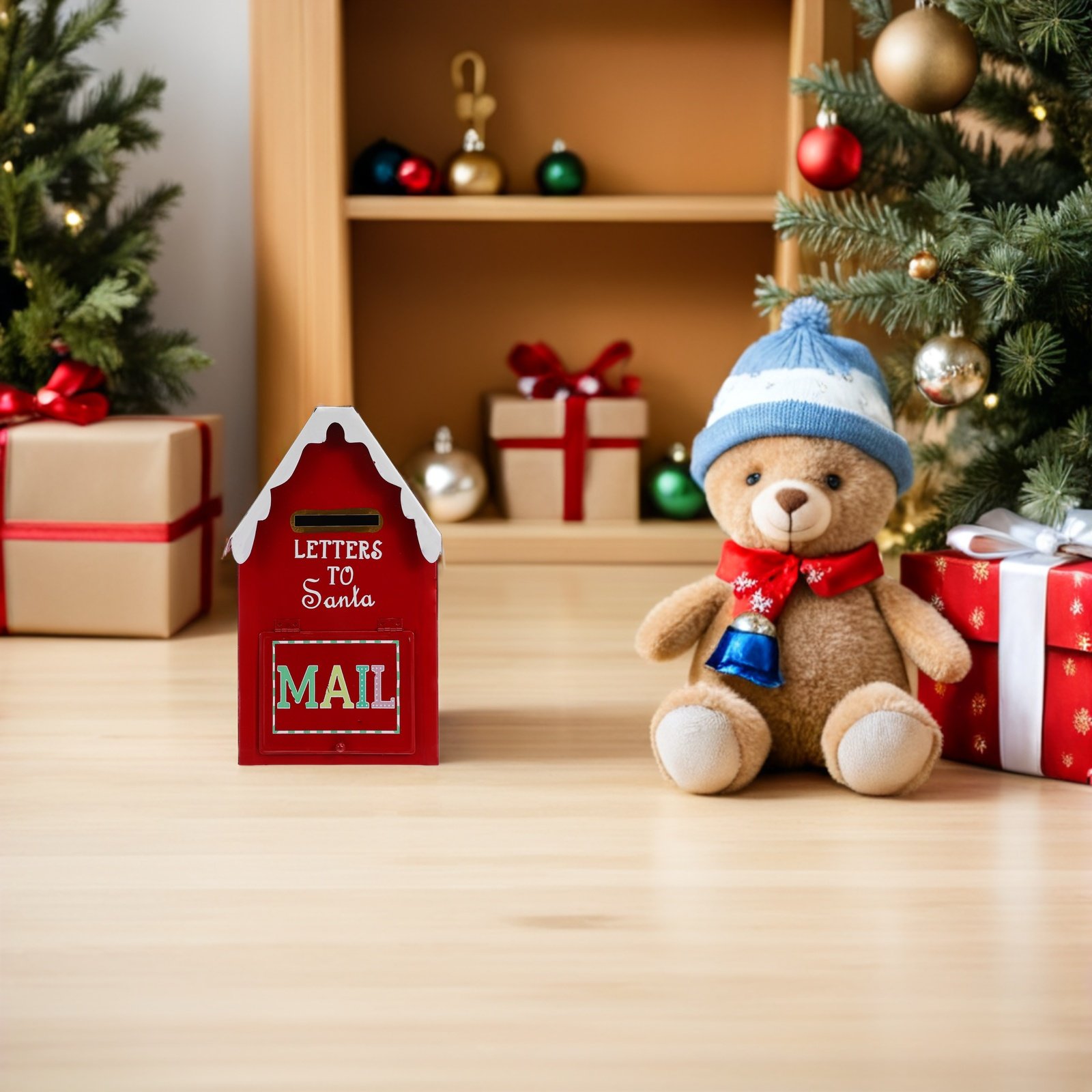 Santa Mailbox Christmas Metal  - Vintage Collectible Santa ulasan dan harga